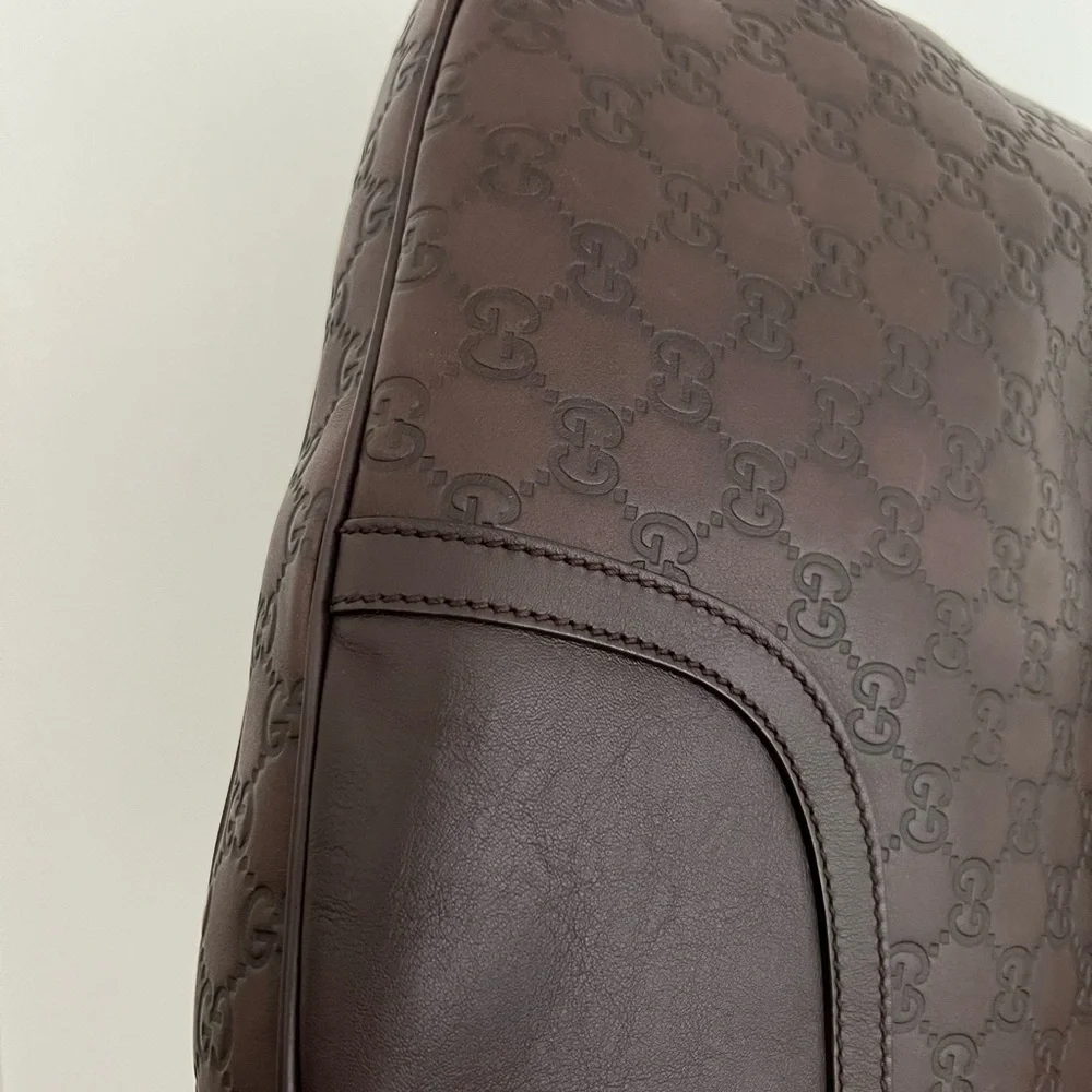 Authentic Preloved Guccissima Dark Brown Messenger bag - Picture 9 of 16